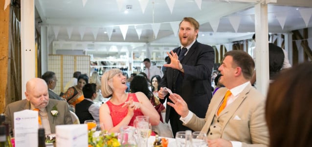 Hitchin Priory: Wedding Magician Christopher Whitelock,