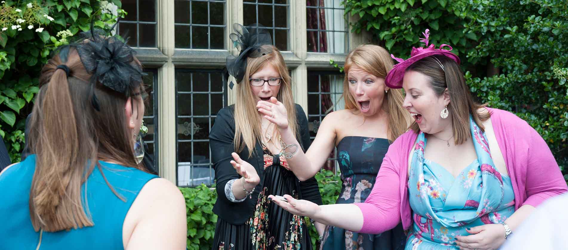 Wedding Magician Performing to guests