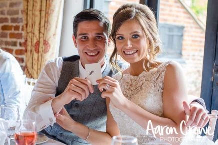 Bride and groom magic trick