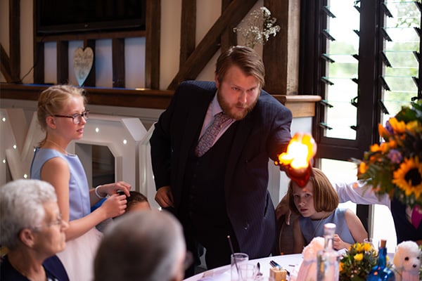 wedding breakfast table magic in hertfordshire